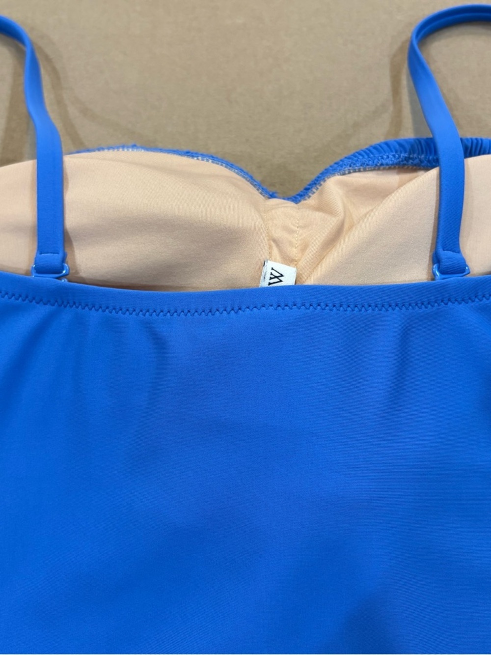 J. Crew Factory Smocked One Piece Swimsuit Blue Size Large - Picture 5 of 15